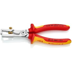 KNIPEX KLIJEŠTA ZA SKIDANJE IZOLACIJE 180mm SA ŠKARAMA ZA KABELE 1000V