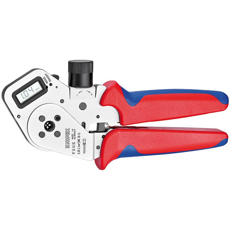 KNIPEX KLIJEŠTA ZA KVADRATNO PRESANJE IGLICA 0,08-2,5mm2 DIGIT.PRIKAZ