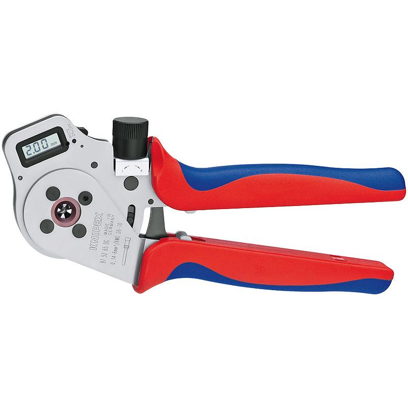 KNIPEX KLIJEŠTA ZA KVADRATNO PRESANJE IGLICA 0,14-6mm2 DIGIT.PRIKAZ
