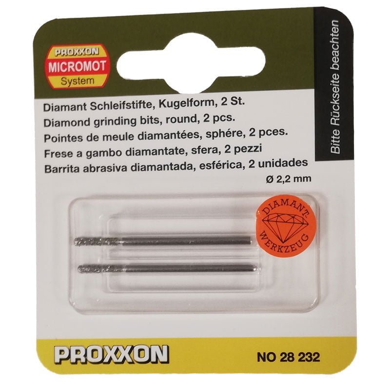 PROXXON ŠTIFT BRUSNI DIJAMANT 2,2mm CILINDRIČNI, 2kom