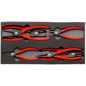 KNIPEX 00 20 01 V02 PRECIZNA KLIJEŠTA ZA SEGER OSIGURAČE U SETU U PJENASTOM KALUPU