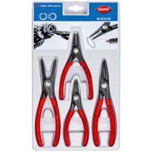 KNIPEX 00 20 03 SB PRECIZNA KLIJEŠTA ZA SEGER OSIGURAČE U SETU 4-DIJELNI