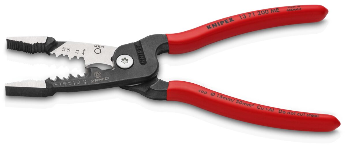KNIPEX 13 71 200 ME WIRESTRIPPER VIŠENAMJENSKA ELEKTRIČARSKA KLIJEŠTA 200 mm - Slika 2