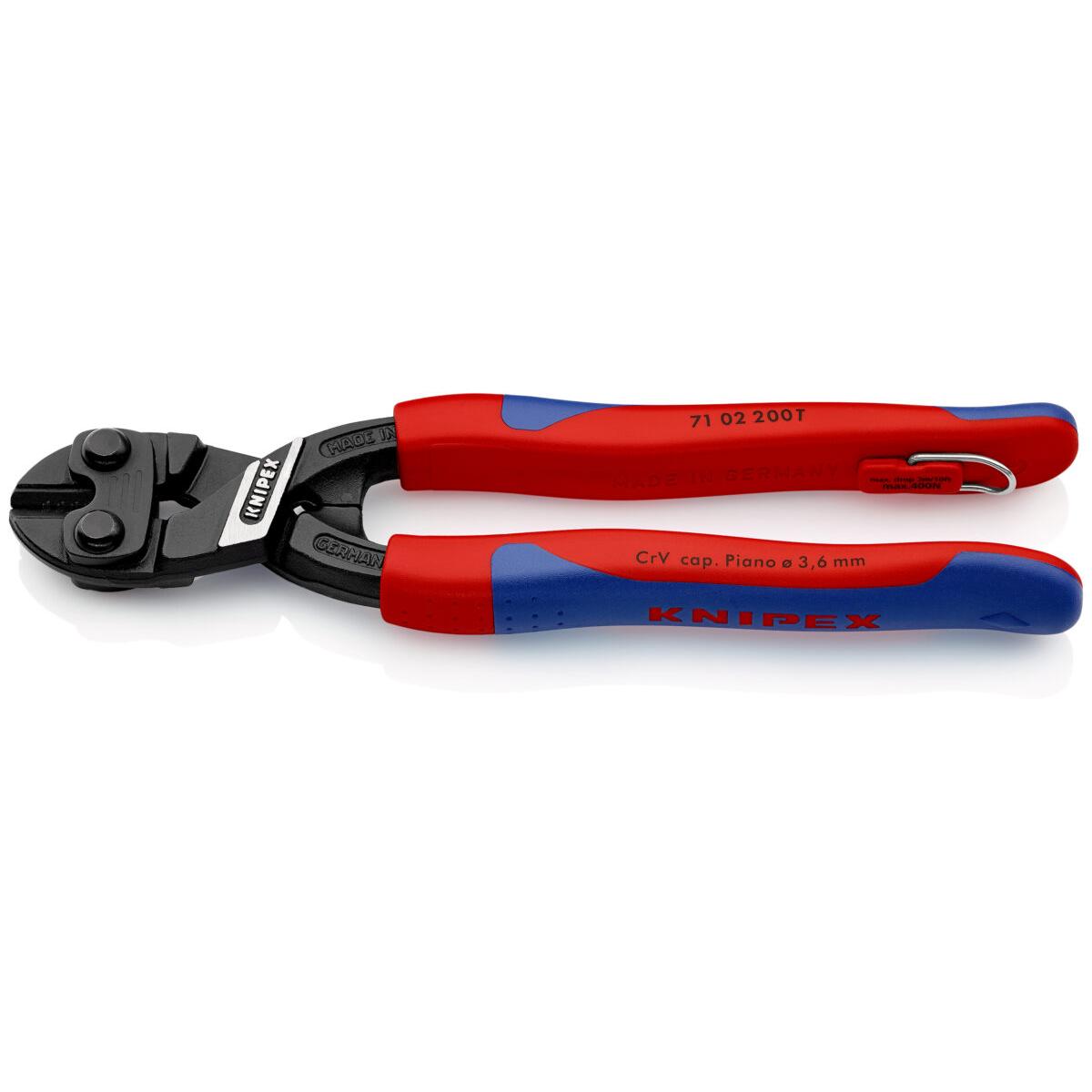KNIPEX 71 02 200 T COBOLT® KOMPAKTNI REZAČ VIJAKA S TANKIM VIŠEKOMPONENTNIM OBLOGAMA 200 mm