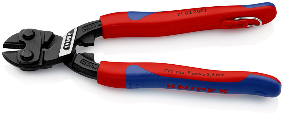 KNIPEX 71 02 200 T COBOLT® KOMPAKTNI REZAČ VIJAKA S TANKIM VIŠEKOMPONENTNIM OBLOGAMA 200 mm - Slika 2