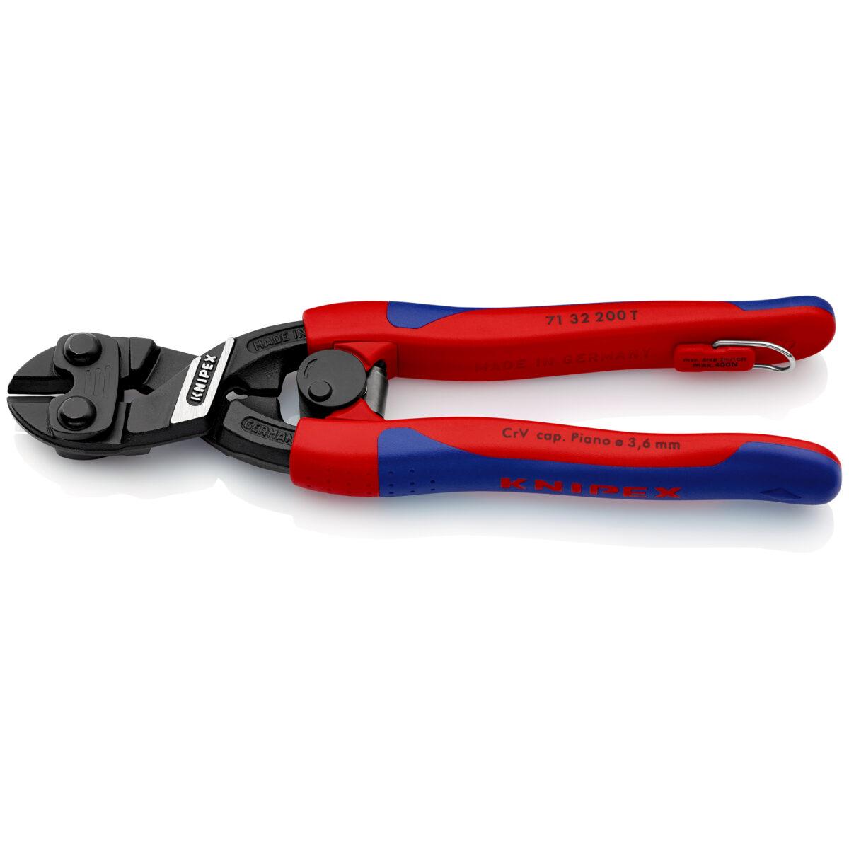KNIPEX 71 32 200 T COBOLT® KOMPAKTNI REZAČ VIJAKA S TANKIM VIŠEKOMPONENTNIM OBLOGAMA 200 mm