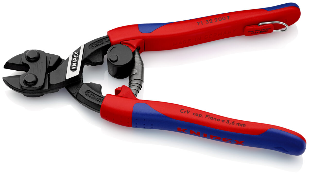 KNIPEX 71 32 200 T COBOLT® KOMPAKTNI REZAČ VIJAKA S TANKIM VIŠEKOMPONENTNIM OBLOGAMA 200 mm - Slika 2