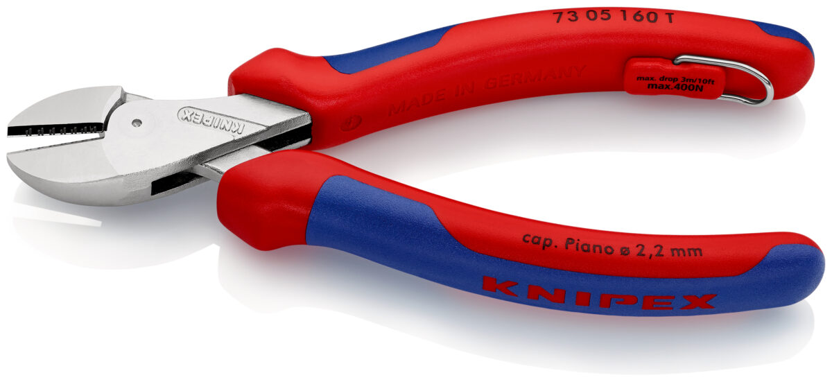 KNIPEX 73 05 160 T X-CUT® KOMPAKTNA KLIJEŠTA BOČNA VIŠENAMJENSKE STEZNE ČELJUSTI KROMIRANA 160 mm - Slika 2
