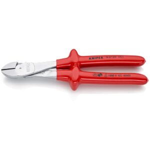 KNIPEX 74 07 250 KLIJEŠTA BOČNA VELIKE SNAGE IZOLIRANA URANJANJEM, VDE ISPITANO KROMIRANA 250 mm