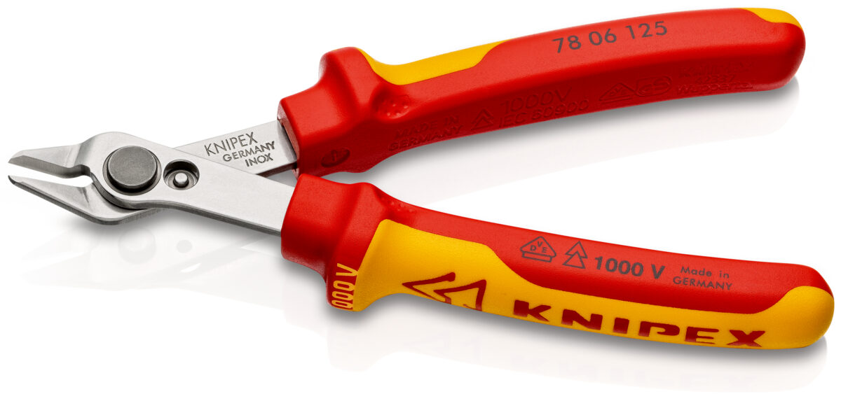 KNIPEX 78 06 125 ELECTRONIC SUPER KNIPS® VDE IZOLIRANE 125 mm - Slika 2
