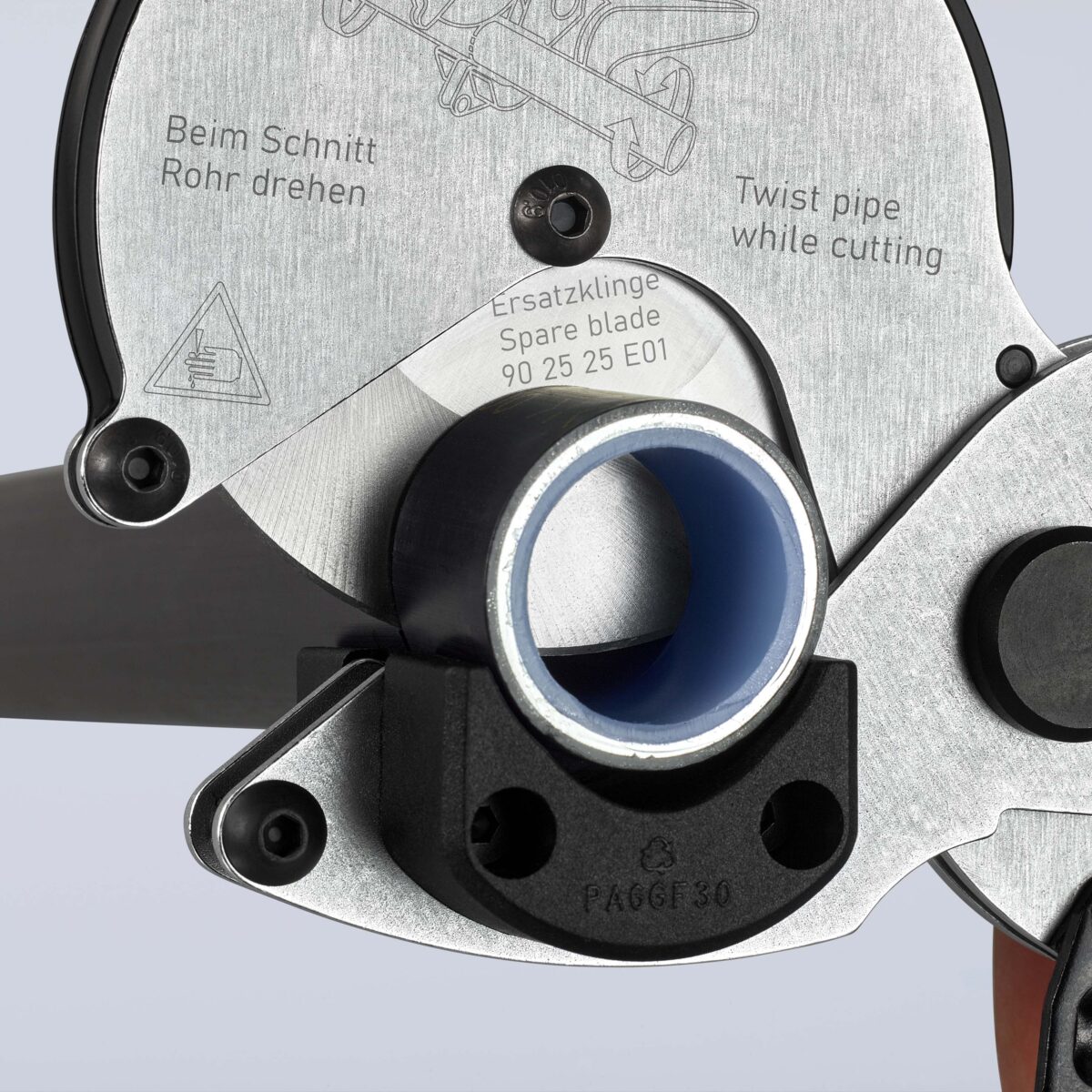 KNIPEX 90 25 25 REZAČ ZA CIJEVI ZA KOMPOZITNE I PLASTIČNE CIJEVI POCINČAN 210 mm - Slika 11