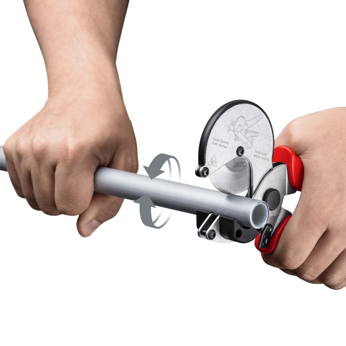 KNIPEX 90 25 25 REZAČ ZA CIJEVI ZA KOMPOZITNE I PLASTIČNE CIJEVI POCINČAN 210 mm - Slika 14