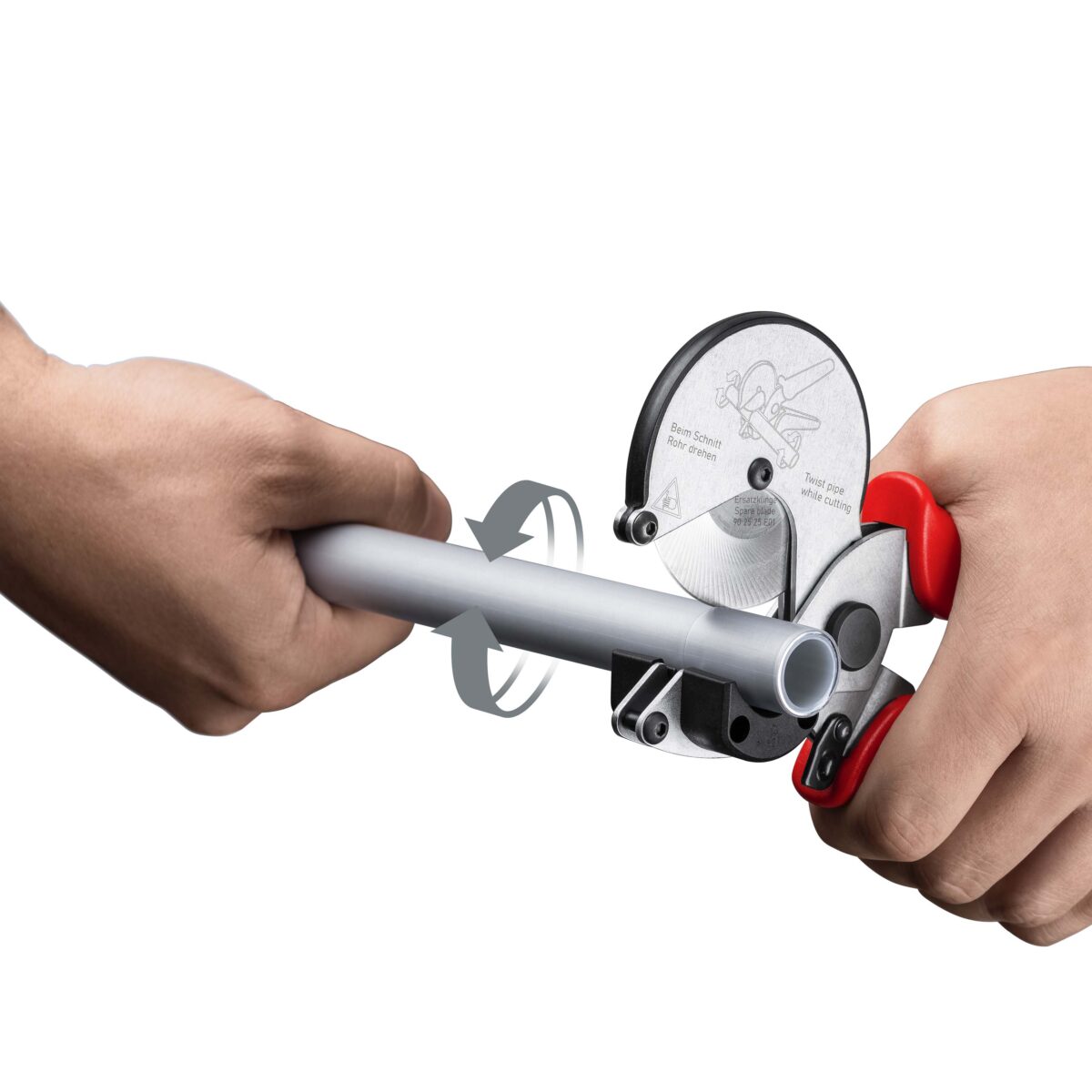 KNIPEX 90 25 25 REZAČ ZA CIJEVI ZA KOMPOZITNE I PLASTIČNE CIJEVI POCINČAN 210 mm - Slika 15