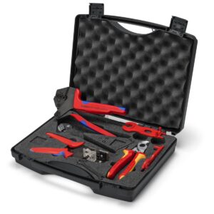 KNIPEX 97 91 04 V01 KOFER ZA ALAT ZA FOTOVOLTAIKU ZA SOLARNE KONEKTORE MC4 (MULTI-CONTACT) 7-DIJELNI