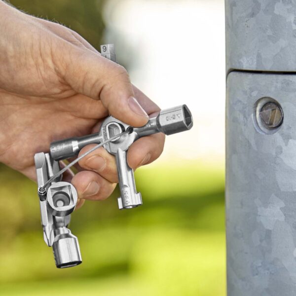 KNIPEX 00 11 01 TwinKey® Ključevi za ormare za sve standardne ormare i sustave isključenja 92 mm - Slika 4