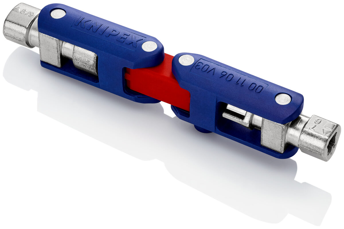 KNIPEX 00 11 06 V03 Kontrolni ključ za ormare s dvostrukim zglobom „DoubleJoint” 62 mm - Slika 2
