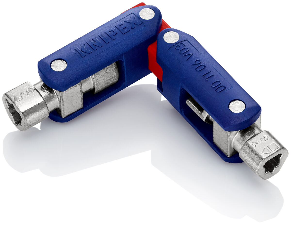 KNIPEX 00 11 06 V03 Kontrolni ključ za ormare s dvostrukim zglobom „DoubleJoint” 62 mm - Slika 3