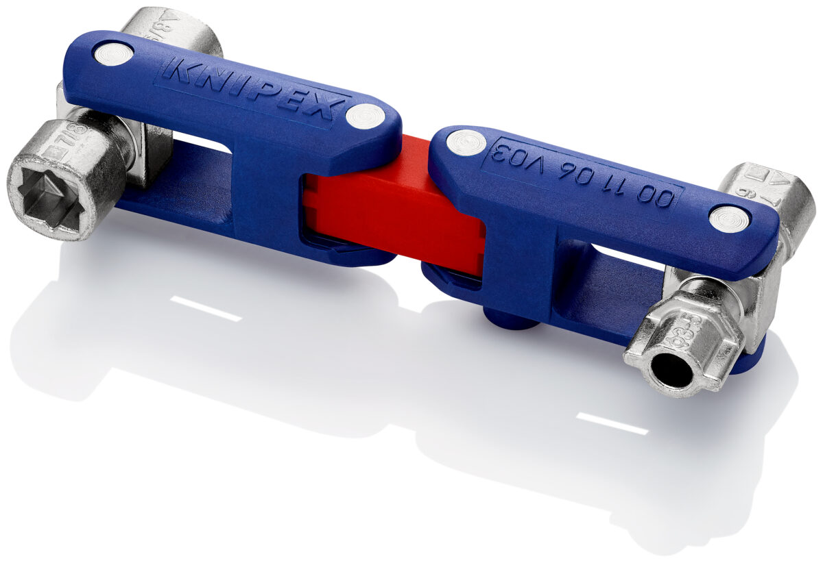 KNIPEX 00 11 06 V03 Kontrolni ključ za ormare s dvostrukim zglobom „DoubleJoint” 62 mm - Slika 4