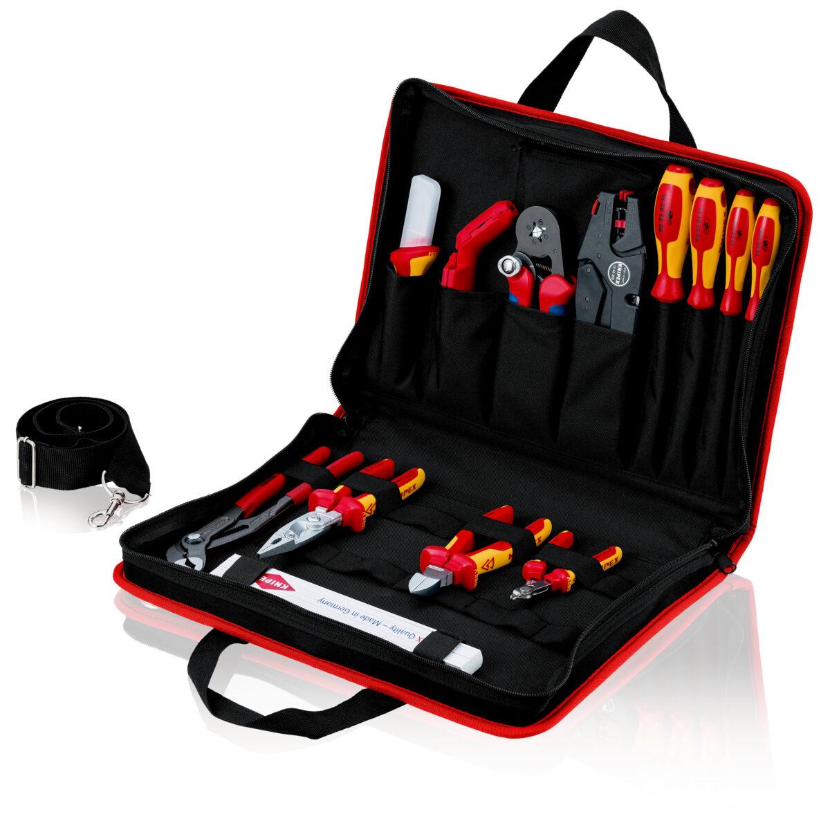 KNIPEX 00 21 11 Torba za alat „Compact” Elektro 14-dijelni 290 mm - Slika 2