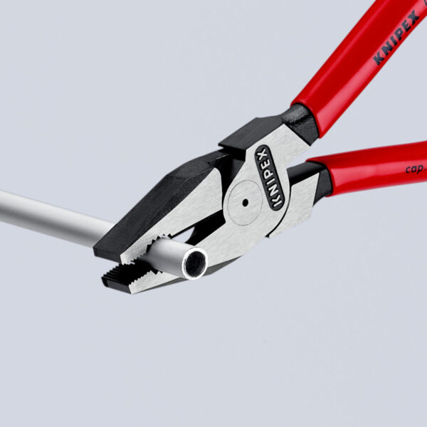 KNIPEX 02 01 200 SB Kombinirana kliješta velike snage presvučene plastikom crna atramentirana 200 mm - Slika 8