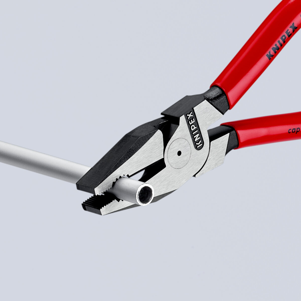KNIPEX 02 01 225 Kombinirana kliješta velike snage presvučene plastikom crna atramentirana 225 mm - Slika 8