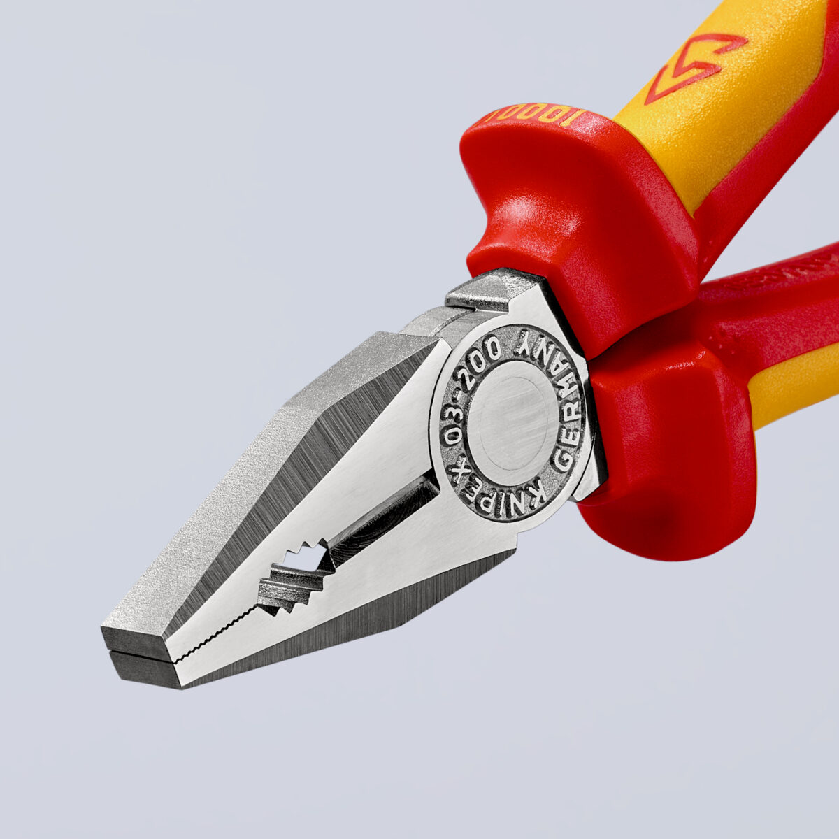 KNIPEX 03 06 200 SB kombinirana kliješta izolirane sa višenamjenskim steznim čeljustima, VDE testirane kromirana 200 mm - Slika 8