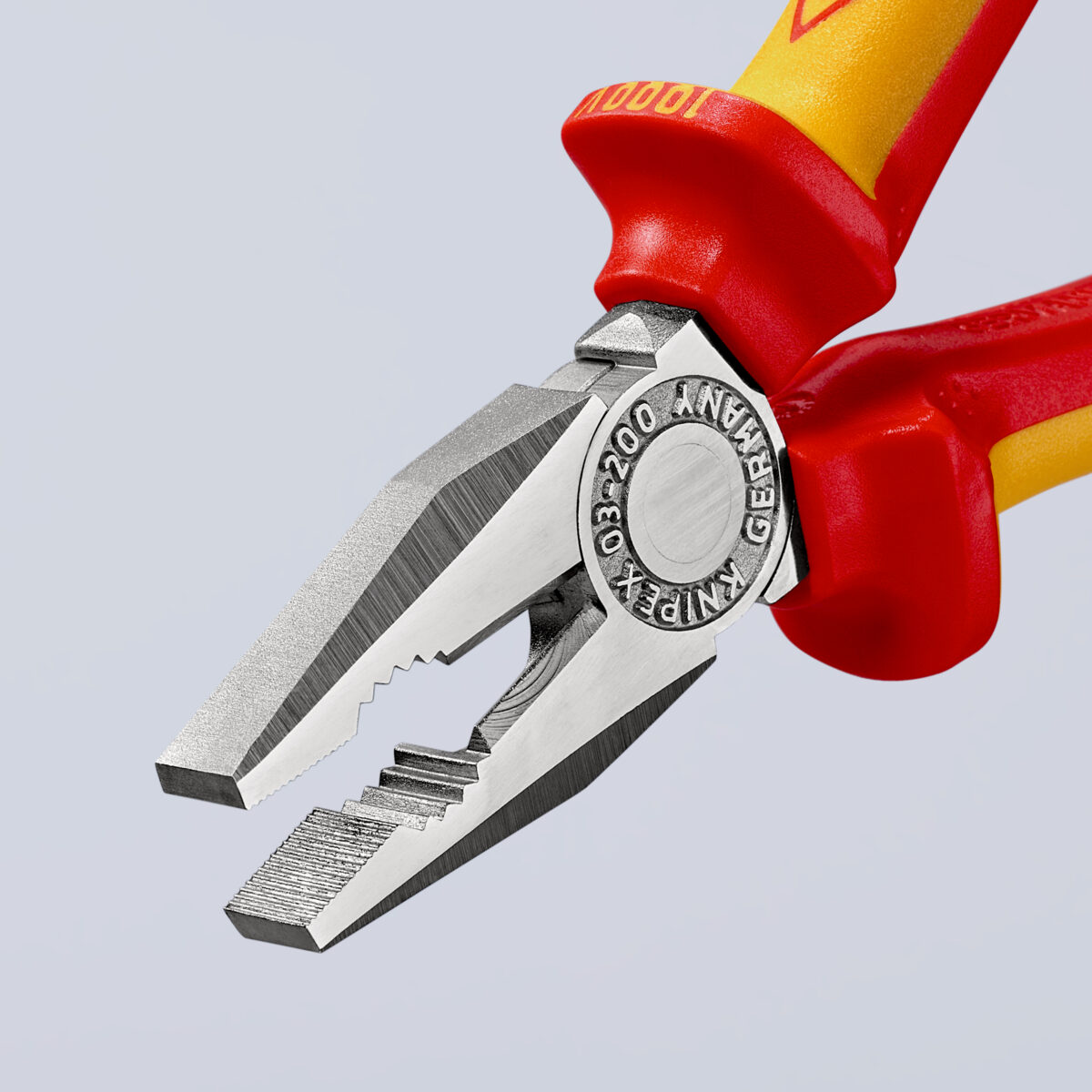 KNIPEX 03 06 200 SB kombinirana kliješta izolirane sa višenamjenskim steznim čeljustima, VDE testirane kromirana 200 mm - Slika 9