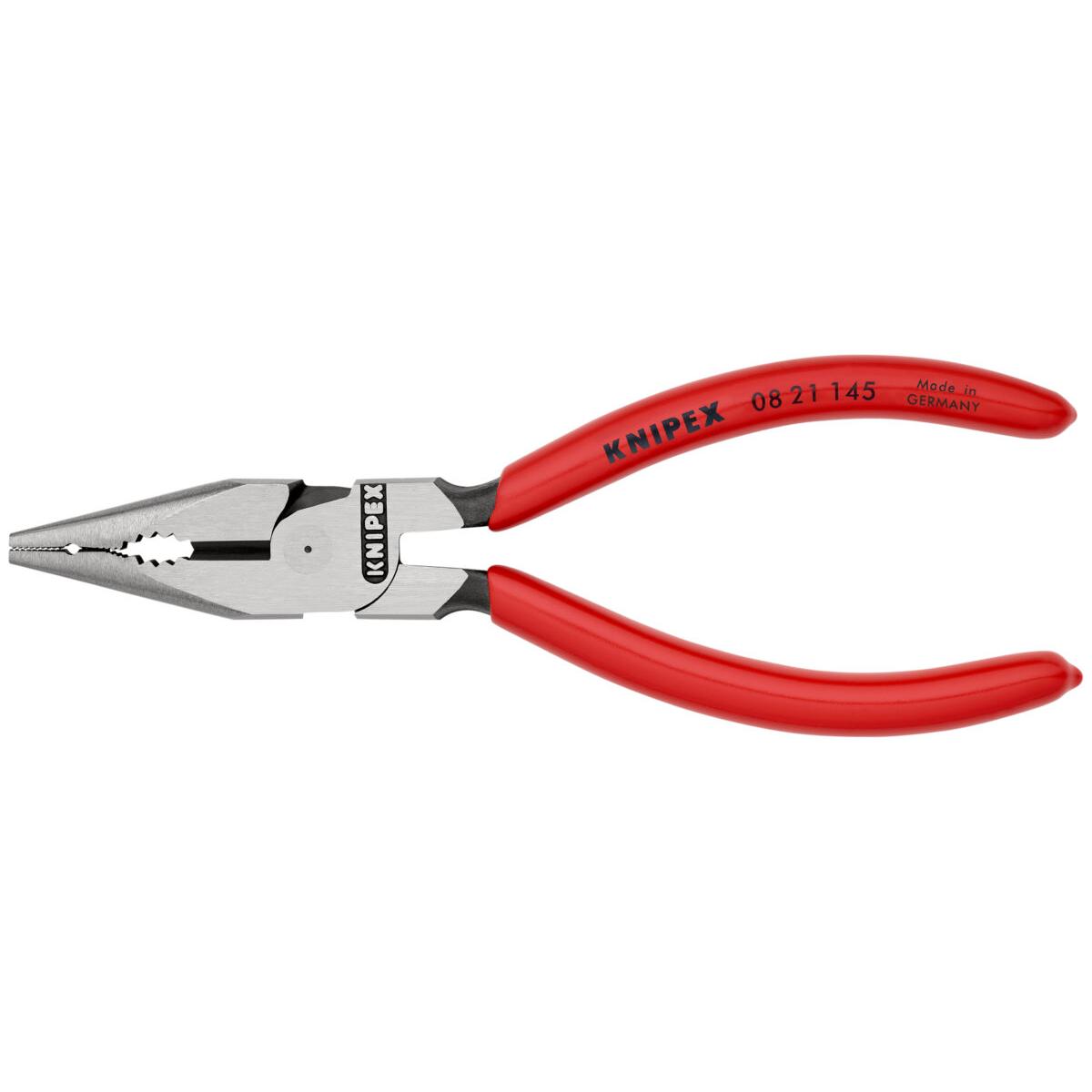 KNIPEX 08 21 145 SB šiljasta kombinirana kliješta presvučene plastikom crna atramentirana 145 mm