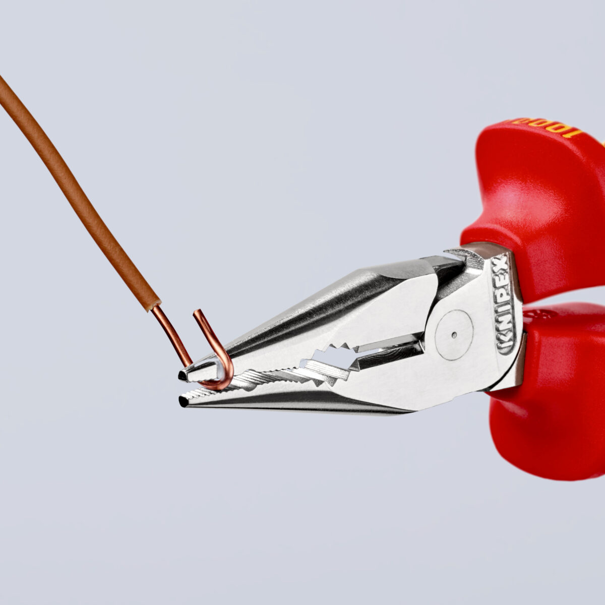 KNIPEX 08 26 145 SB šiljasta kombinirana kliješta izolirane sa višenamjenskim steznim čeljustima, VDE testirane kromirana 145 mm - Slika 4