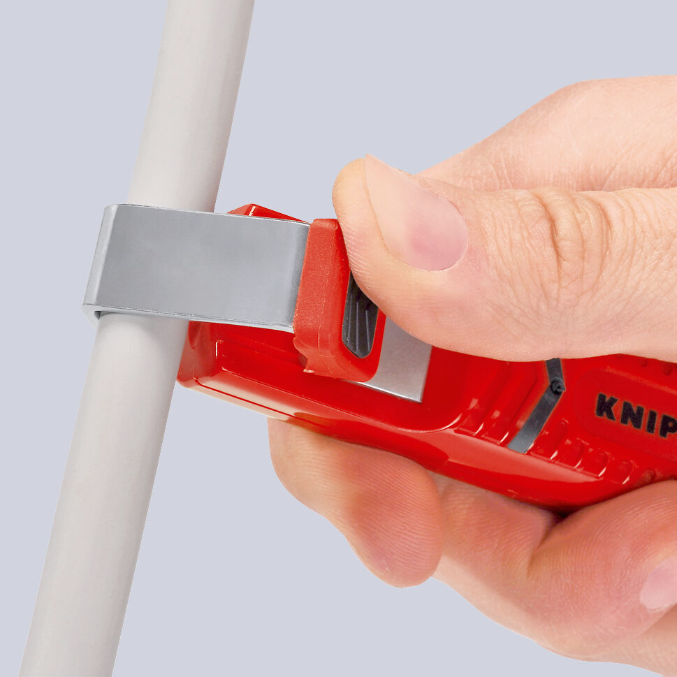KNIPEX 16 20 28 SB Alat za skidanje plašta S oštricom skalpela plastično kućište otporno na udarce 130 mm - Slika 2