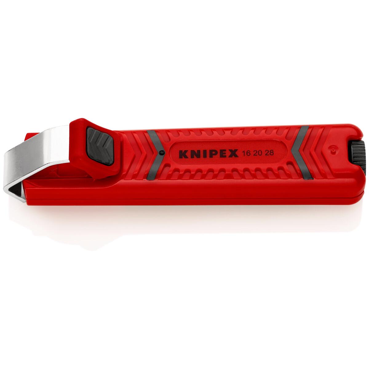 KNIPEX 16 20 28 SB Alat za skidanje plašta S oštricom skalpela plastično kućište otporno na udarce 130 mm