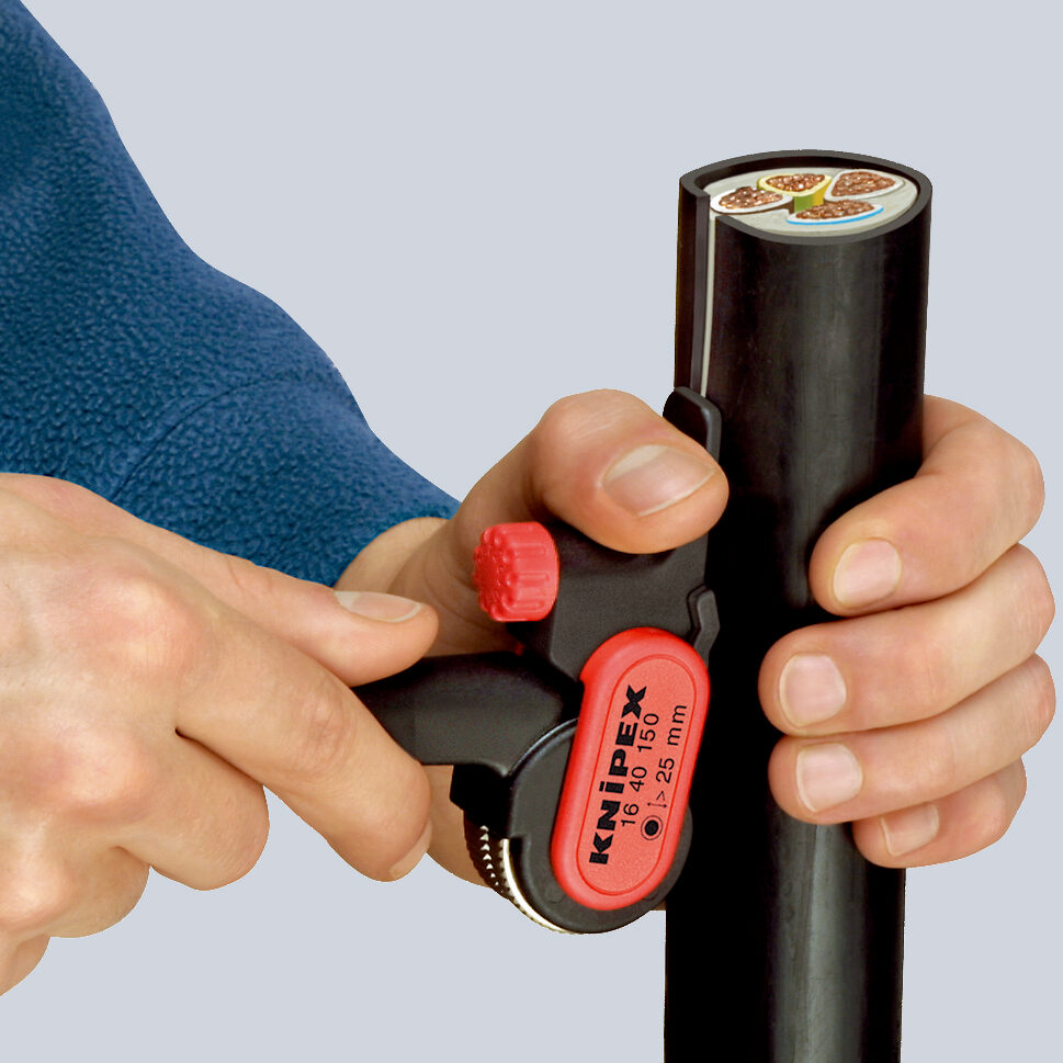 KNIPEX 16 40 150 SB Alat za skidanje plašta poliamid pojačan staklenim vlaknima 150 mm - Slika 3