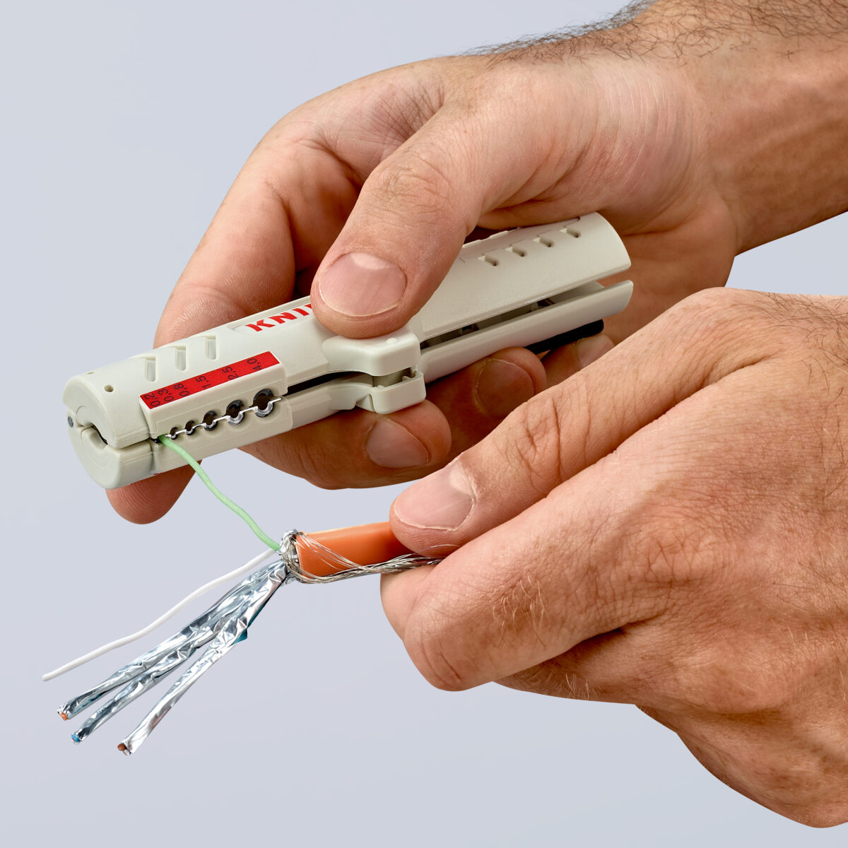 KNIPEX 16 65 125 SB alat za skidanje plašta za podatkovni kabel 125 mm - Slika 5