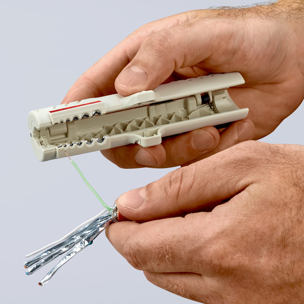 KNIPEX 16 65 125 SB alat za skidanje plašta za podatkovni kabel 125 mm - Slika 6