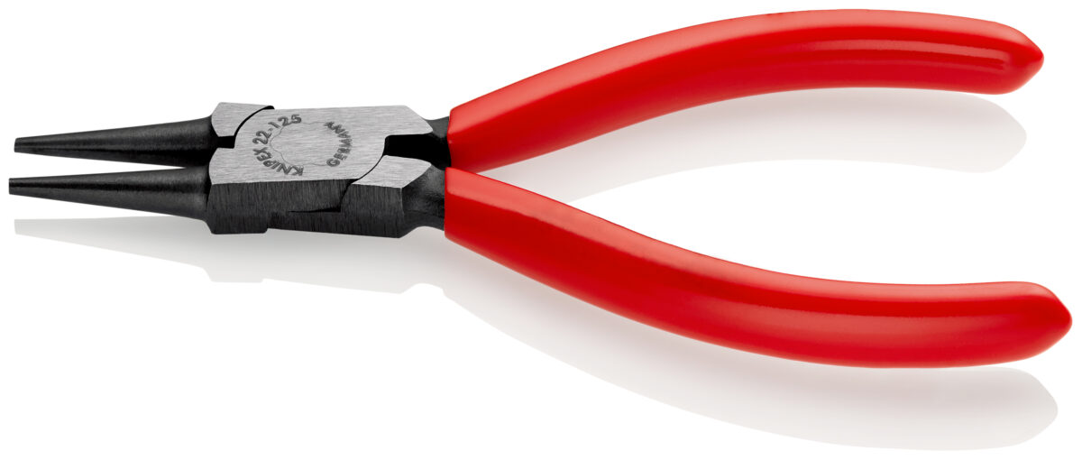 KNIPEX 22 01 125 Kliješta s okruglim čeljustima presvučene plastikom crna atramentirana 125 mm - Slika 2