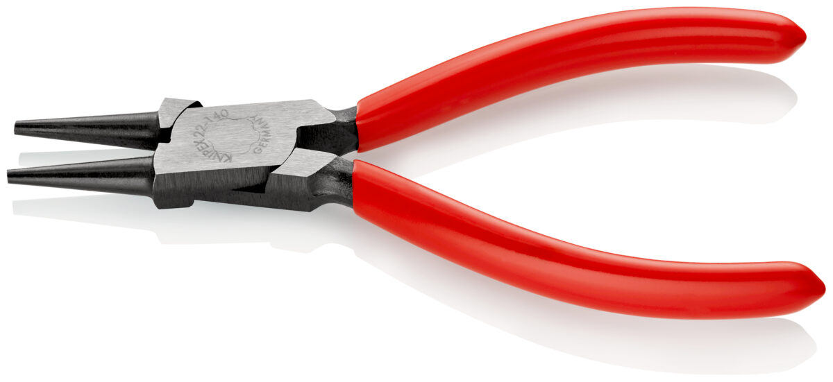 KNIPEX 22 01 140 Kliješta s okruglim čeljustima presvučene plastikom crna atramentirana 140 mm - Slika 2