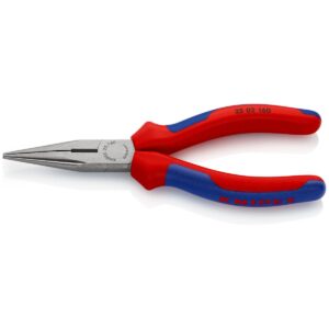 KNIPEX 25 02 160 SB Šiljasta kliješta sa bočnim sječicama (radio kliješta) višenamjenske stezne čeljusti crna atramentirana 160 mm