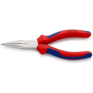 KNIPEX 25 05 160 SB Šiljasta kliješta sa bočnim sječicama (radio kliješta) višenamjenske stezne čeljusti kromirana 160 mm