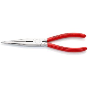 KNIPEX 26 13 200 Šiljasta kliješta sa bočnim sječicama (kljunasta kliješta) presvučene plastikom kromirana 200 mm