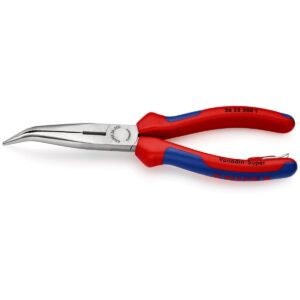 KNIPEX 26 22 200 T BK Šiljasta kliješta sa bočnim sječicama (kljunasta kliješta) višenamjenske stezne čeljusti, s integriranom učvrsnom omčom za postavljanje osiguranja od pada crna atramentirana 200 mm