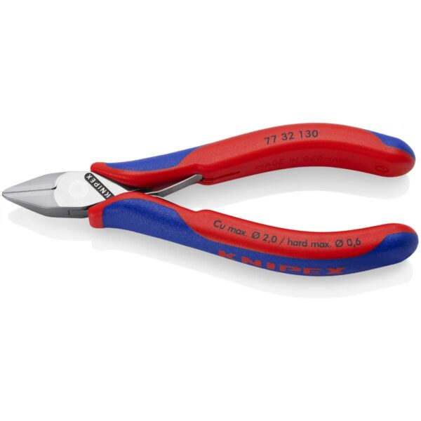 KNIPEX 77 32 130 Kliješta za bočno sječenje za elektroniku Sa zglobom višenamjenske stezne čeljusti 130 mm