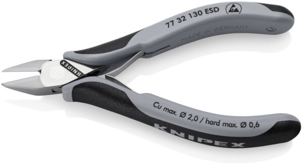 KNIPEX 77 32 130 ESD Elektronička kliješta za bočno sječenje ESD Sa zglobom višenamjenske stezne čeljusti 130 mm - Slika 2