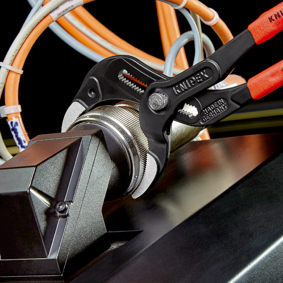 KNIPEX 81 01 250 SB Kliješta za sifon i konektore presvučena s neklizajućom plastikom crna atramentirana 250 mm - Slika 4