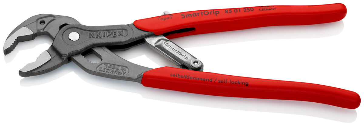 KNIPEX 85 01 250 SmartGrip® Kliješta papige sa automatskim podešavanjem. s plastičnim oblogama siva atramentirana 250 mm - Slika 2