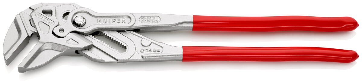 KNIPEX 86 03 400 kliješta-ključ XL kliješta i ključ za vijke u jednom alatu presvučene plastikom kromirana 400 mm - Slika 2