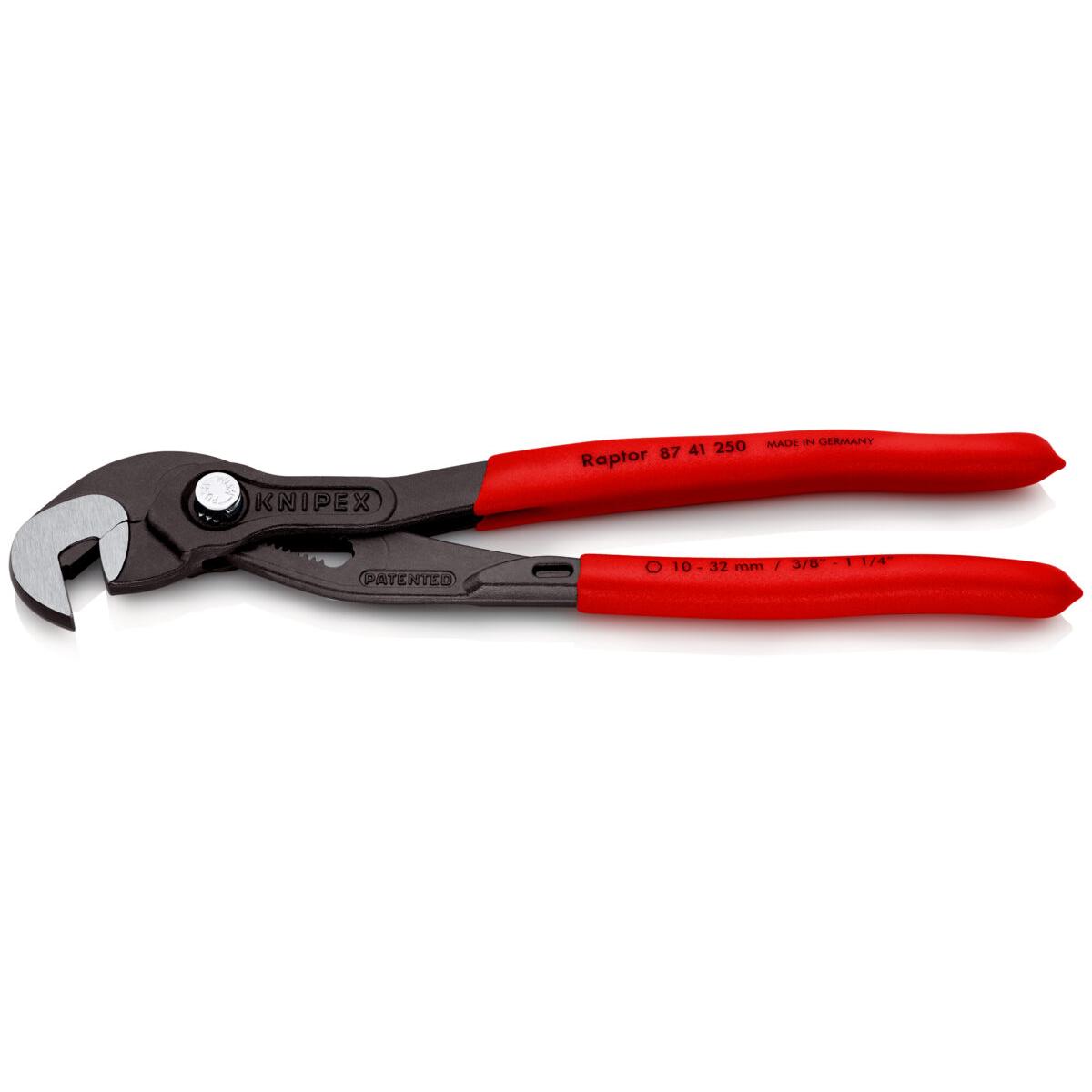 KNIPEX 87 41 250 SB Kliješta papige za matice presvučena s neklizajućom plastikom siva atramentirana 250 mm