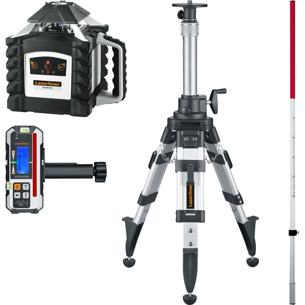 LASERLINER LASER ROTACIJSKI Quadrum M350 S SET 1 FL/ + Stativ P 175 cm+ FL crveni štap