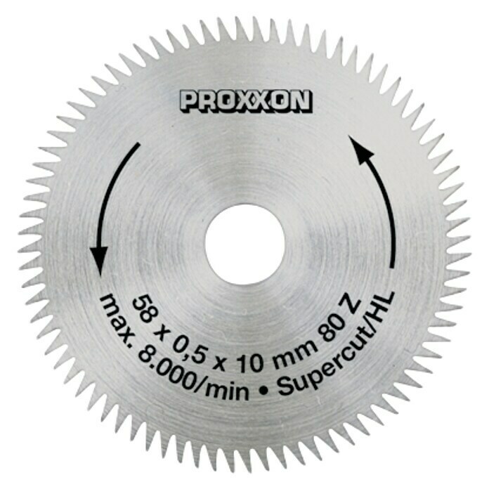 PROXXON LIST KRUŽNE PILE 58x10mm/80z "SUPER CUT"
